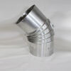 Aluminium-Bogen 90° DN 180 mm, mit Reinigungsöffnung