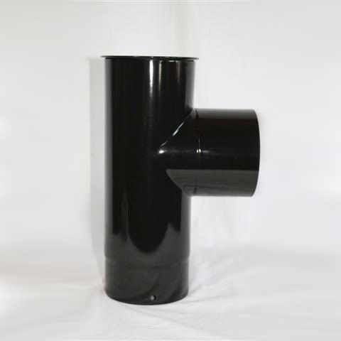 Kapselknie 330 mm DN 130 mm, High-Quality-Line schwarz glänzend emailliert