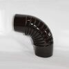 Rauchrohr-Bogen 90° DN 120 mm Standard-Line braun emailliert, ohne Reinigungsöffnung