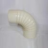 Rauchrohr-Bogen 90° DN 130 mm Standard-Line beige emailliert, ohne Reinigungsöffnung