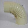 Rauchrohr-Bogen 90° DN 120 mm Standard-Line beige emailliert, mit Reinigungsöffnung