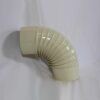 Bogen 90° DN 130 mm gerippt ohne Reinigungsöffnung, High-Quality-Line beige emailliert