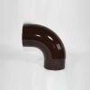 Bogen 90° DN 110 mm glatt ohne Reinigungsöffnung, High-Quality-Line braun emailliert