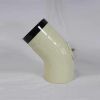Bogen 90° DN 100 mm glatt mit Reinigungsöffnung, High-Quality-Line beige emailliert