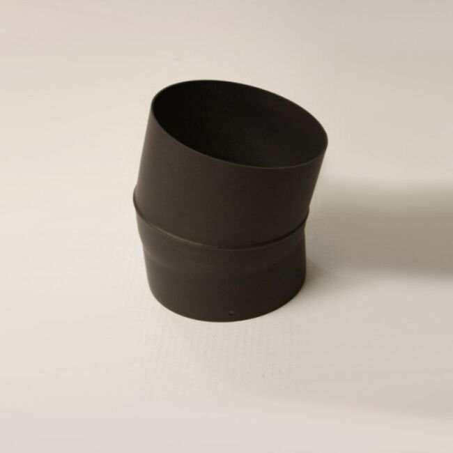 Rauchrohr-Bogen 15° DN 120 mm ohne Reinigungsöffnung, Senotherm gussgrau hell #820