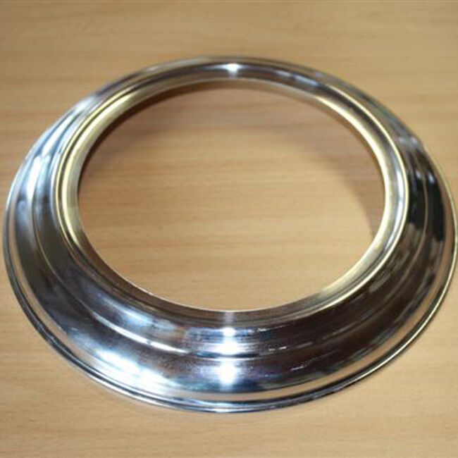 Wand-Rosette Edelstahl 120 mm