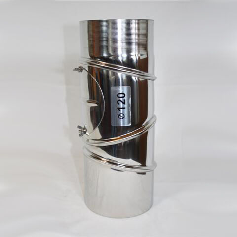 Edelstahl-Segmentbogen 4tlg. DN 120 mm, mit Reinigungsöffnung