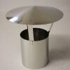 Edelstahl-Ofenrohr DN 150 mm mit Regenhut