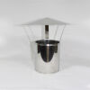 Edelstahl-Ofenrohr DN 180 mm mit Regenhut