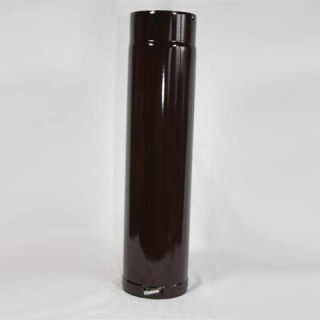Fix-Rohr verstellbar 750 mm, High-Quality-Line braun emailliert