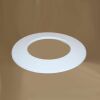 Wand-Rosette eng DN 120 mm, High-Quality-Line weiß emailliert