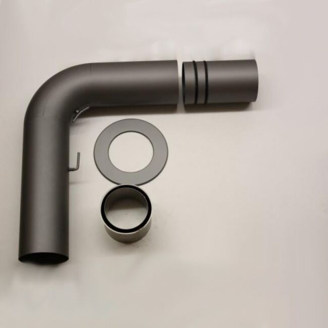 Ofenrohr Teleskop Set (Variante V) DN 150 mm, Senotherm gussgrau hell #820