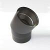 Edelstahlrohr doppelwandig Bogen 30° ohne Reinigungsöffnung 150 mm