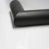 Isoline Winkelrohr 450x700 mm doppelwandig mit Tür u. Drosselklappe DN 150 mm, Senotherm schwarz #310
