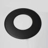 Wandrosette Rand 85 mm für Edelstahlrohr doppelwandig, Senotherm schwarz #310