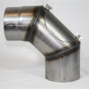 Rauchrohr-Bogen 45° DN 160 mm roh, eingezogen mit Reinigungsöffnung