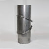 Rauchrohr-Bogen 3tlg. DN 120 mm eingezogen, drehbar mit Reinigungsöffnung (unlackiert)