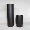 Rauchrohr Längenelement 500 mm DN 150 mit eingezogener Steckverbindung (schutzlackiert)