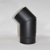 Rauchrohr Bogen 90° DN 120 mm eingezogen mit Reinigungsöffnung (schutzlackiert)