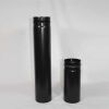 Pellet-Rohr doppelwandig 250 mm DN 125 mm, schwarz emailliert