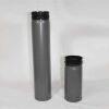 Pellet-Rohr doppelwandig 750 mm DN 125 mm, gussgrau emailliert