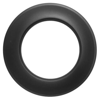 Wand-Rosette Senotherm schwarz für Pelletofenrohre