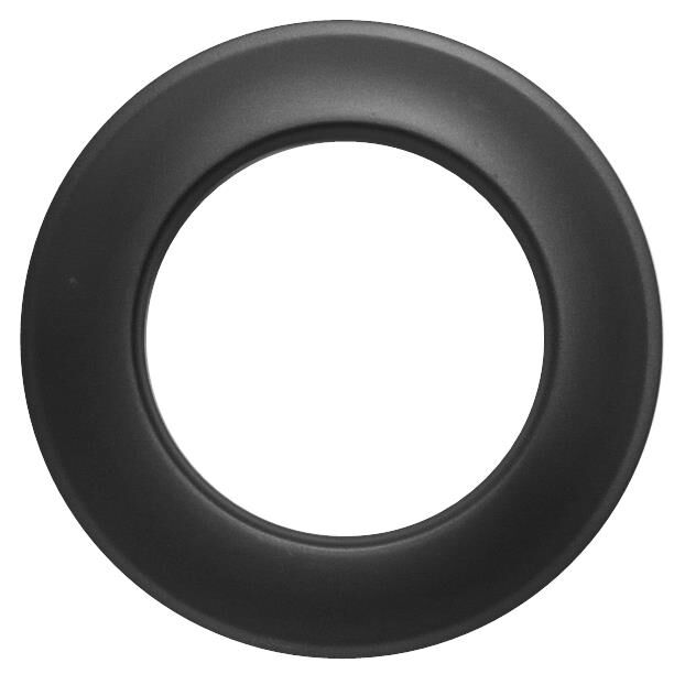 Wand-Rosette DN 100 mm, Senotherm schwarz für Pelletofenrohre