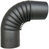 Pellet-Bogen 90° DN 100 mm, Senotherm gussgrau ohne Reinigungsöffnung