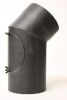 Rauchrohr-Bogen 45° DN 150 mm gemufft, mit Reinigungsöffnung (schutzlackiert)