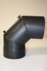 Rauchrohr-Bogen 90° DN 180 mm gemufft, mit Reinigungsöffnung (schutzlackiert)