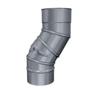 Edelstahlschornstein einwandig 0,6mm Premium Bogen drehbar mit Revision LKR 90 Grad