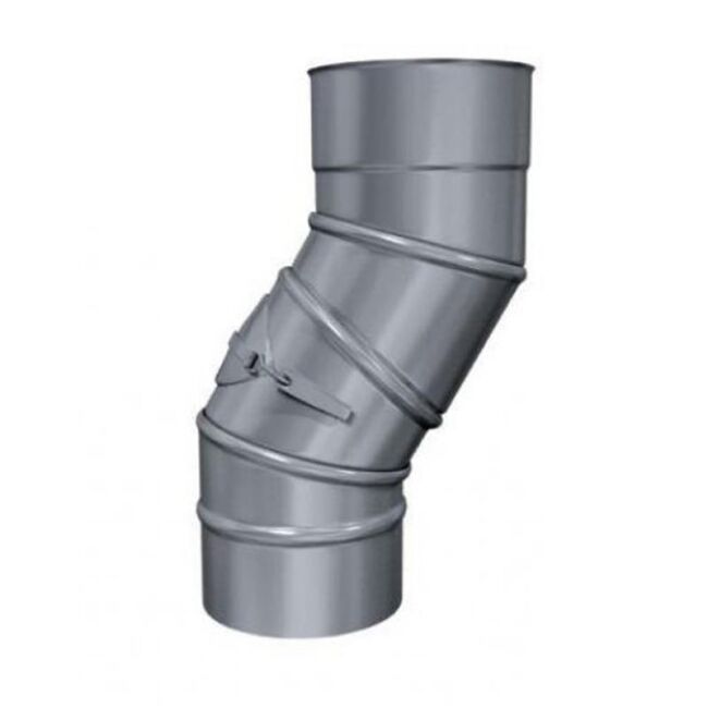 Edelstahlschornstein einwandig 0,6mm Premium Bogen drehbar mit Revision LKR 90 Grad DN 100