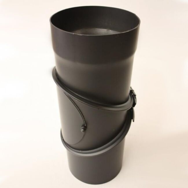 ALT Rauchrohr-Bogen 3 tlg. DN 130 mm gemufft, drehbar mit Reinigungsöffnung (schutzlackiert)