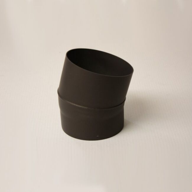 Rauchrohr-Bogen 30° DN 120 mm ohne Reinigungsöffnung, Senotherm gussgrau hell #820
