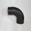 Kaminofenrohr-Bogen 90° DN 130 mm glatt mit Reinigungsöffnung, Senotherm gussgrau #288
