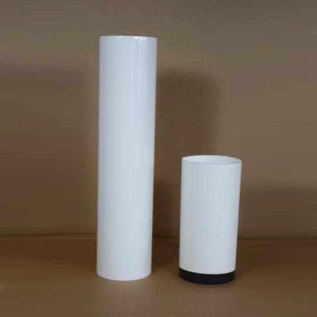 Rauchrohr 150 mm DN 80 mm, Standard-Line weiß emailliert