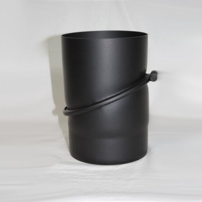 Ofenrohr-Bogen DN 120 mm, 2tlg. verstellbar 0°-45° ohne Reinigungsöffnung, Senotherm gussgrau hell #820