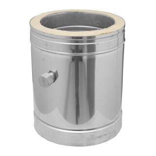 DINAK Edelstahlschornstein Element mit Messöffnung 270mm DW Ø150 03NJ15050DW5