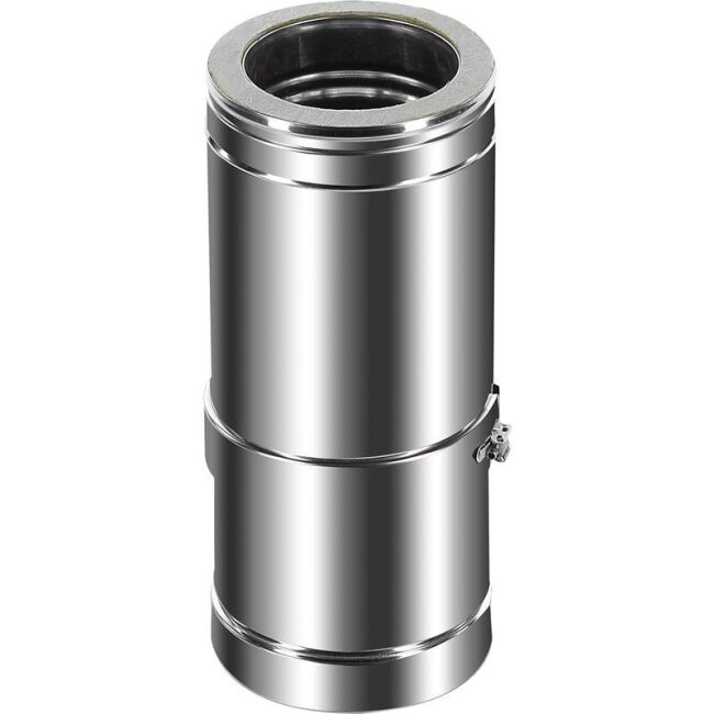 DINAK Edelstahlschornstein Schiebeelement 340-530 DW Ø150
