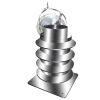 Schornsteinaufsatz Zug-Optimierer, inkl. Montageplatte 130mm