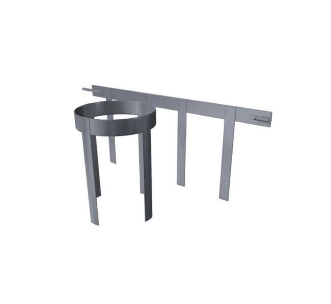 Schornsteinsanierungs Bausatz 0,8 mm - Edelstahlschornstein einwandig GBEW08 DN 113 6,5 m