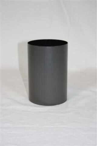 Pellet-Schornsteinanschluss 150 mm zylindrisch DN 125 mm, gussgrau emailliert