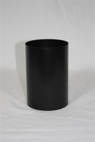 Pellet-Schornsteinanschluss 150 mm zylindrisch DN 125 mm, matt schwarz emailliert