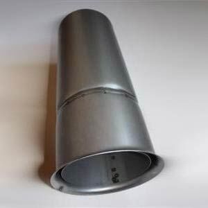 Wandfutter 400 mm kürzbar DN 120 für 2 mm-Rauchrohr