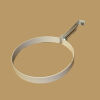 Halter für Ofenrohre DN 160 mm Standard-Line weiß emailliert