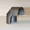 Doppelwandiger Strahlenschutz Halbschale Bogen 90° DN 150 mm, Senotherm gussgrau hell #820