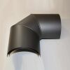 Doppelwandiger Strahlenschutz Halbschale Bogen 90° seitlich DN 150 mm, Senotherm gussgrau hell #820