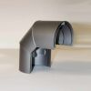 Doppelwandiger Strahlenschutz Halbschale Bogen 90° DN 80 mm, Senotherm gussgrau hell #820