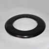 Pellet-Wandrosette 3 cm Rand DN 80 mm, matt schwarz emailliert