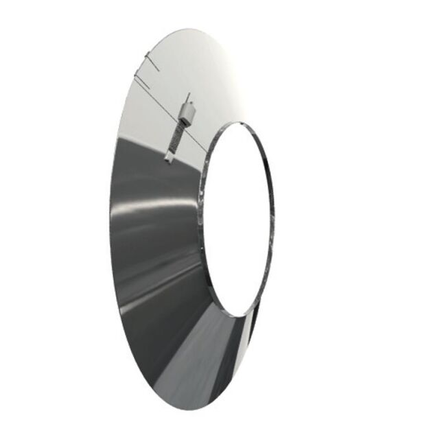 Luft Abgas System konzentrisch Wandblende Lackiert DN 125